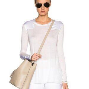 Rag & Bone Bright White Riley Long Sleeve Top XS New NWT